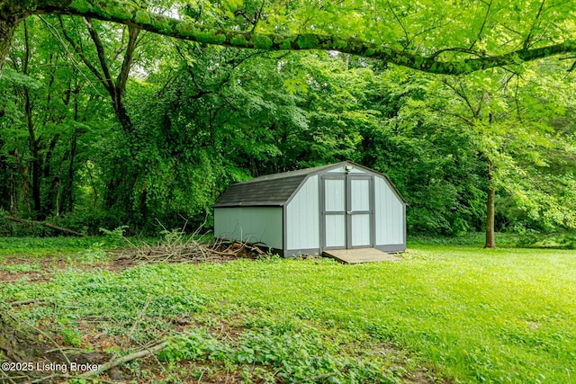 520 Ponder Dr, Shelbyville, KY 40065 - view of shed featuring a view of trees