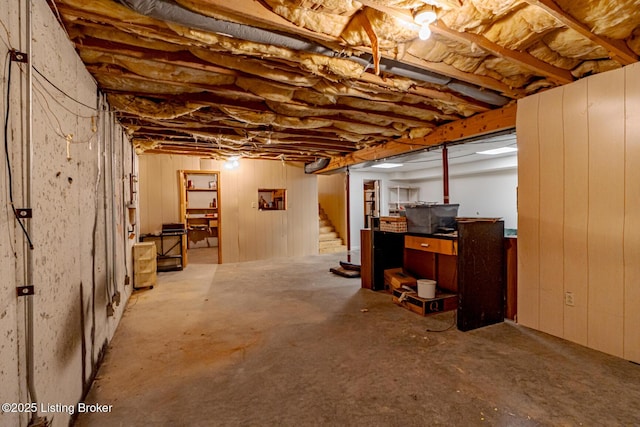 520 Ponder Dr, Shelbyville, KY 40065 - unfinished basement with stairway