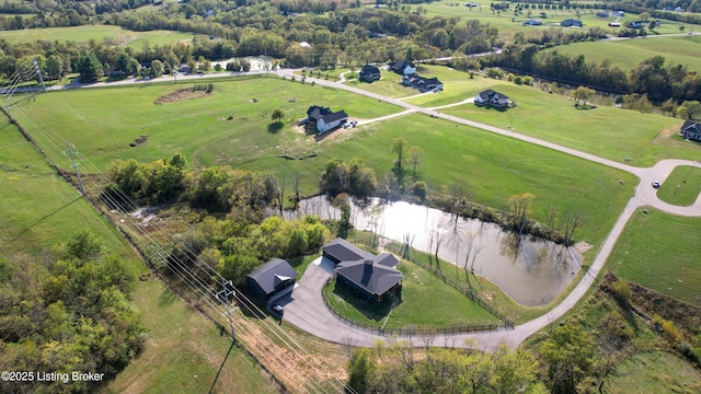 120 Lakelynn Ln, Shelbyville, KY 40065 - overview of rural landscape with a large body of water and agricultural land