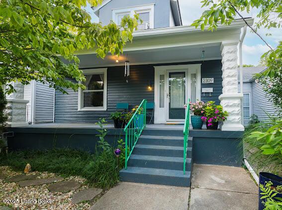 2309 Payne St, Louisville, KY 40206 - doorway to property with a porch