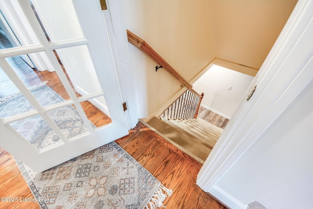 4025 Elmwood Ave, Louisville, KY 40207 - stairway featuring wood finished floors and plenty of natural light