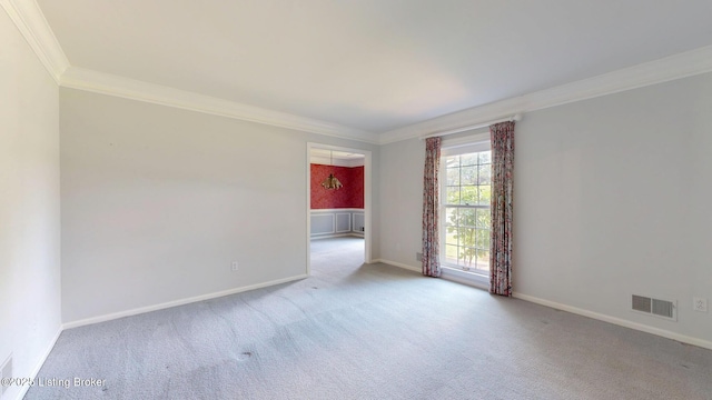 1810 Bainbridge Row Dr, Louisville, KY 40207 - carpeted spare room with ornamental molding and baseboards