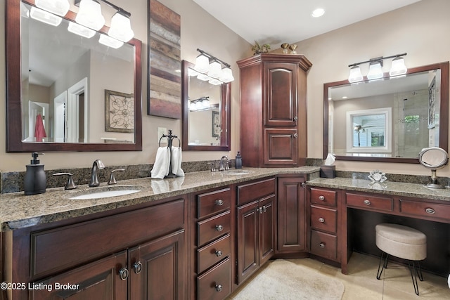 1375 Waxwing Pl, Louisville, KY 40223 - bathroom featuring double vanity and tile patterned floors