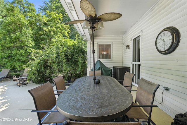 1375 Waxwing Pl, Louisville, KY 40223 - view of patio with outdoor dining space and a ceiling fan