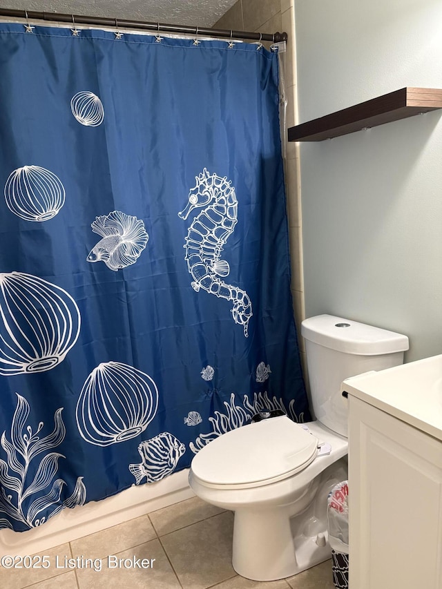 11902 Queen Annes Ct, Louisville, KY 40245 - bathroom featuring tile patterned floors, vanity, and curtained shower