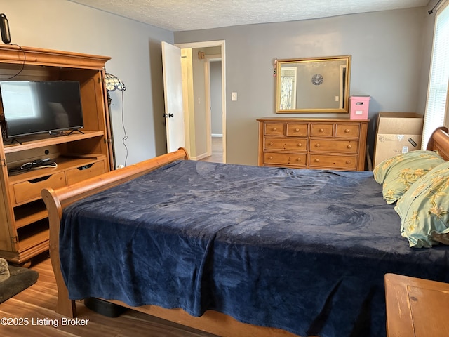 11902 Queen Annes Ct, Louisville, KY 40245 - bedroom featuring wood finished floors and a textured ceiling
