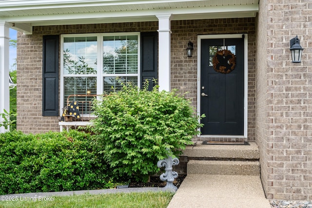 18007 Ellerslie Dr, Louisville, KY 40245 - entrance to property featuring brick siding and covered porch