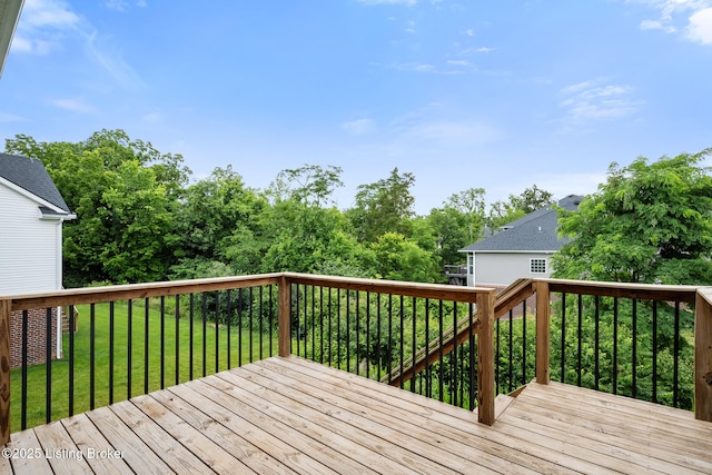 18007 Ellerslie Dr, Louisville, KY 40245 - wooden terrace with a yard