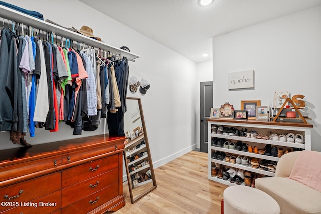 2070 Tonieville Rd, Hodgenville, KY 42748 - walk in closet featuring light wood-type flooring