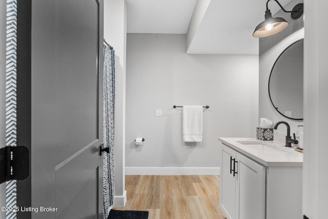2070 Tonieville Rd, Hodgenville, KY 42748 - bathroom featuring vanity and wood finished floors
