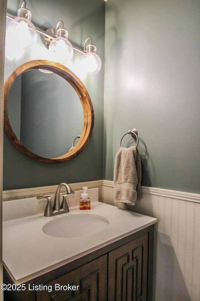 5613 Harrods Cv, Prospect, KY 40059 - bathroom featuring wainscoting and vanity