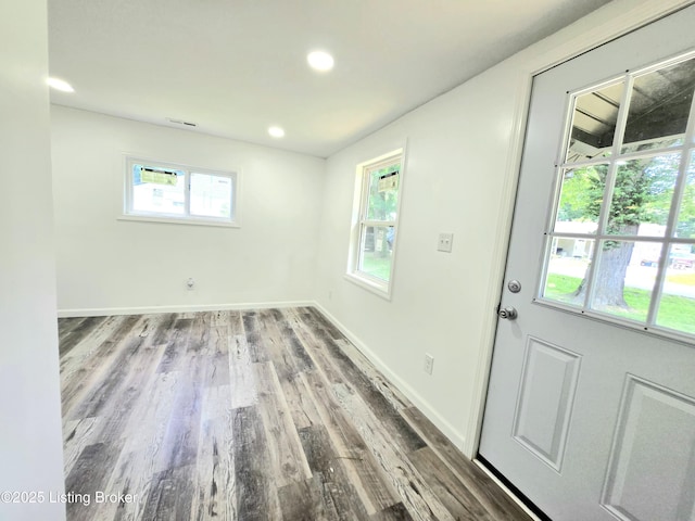 6910 Sylvania 4 Rd, Louisville, KY 40258 - entrance foyer with healthy amount of natural light, wood finished floors, and recessed lighting