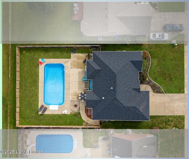 5613 Grandel Blvd, Louisville, KY 40258 - drone / aerial view of a pool area