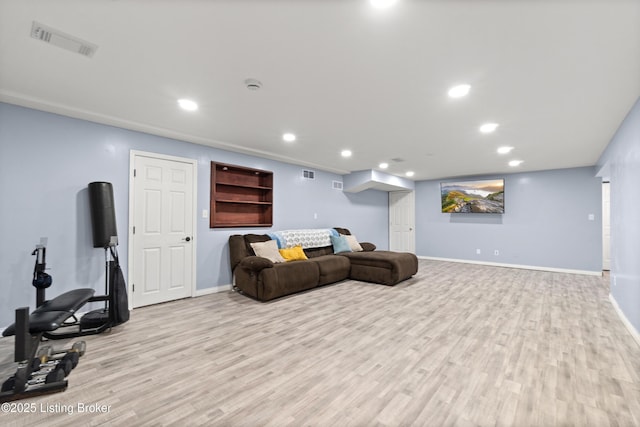 5613 Grandel Blvd, Louisville, KY 40258 - living room with light wood finished floors and recessed lighting