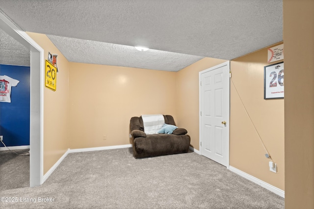 5613 Grandel Blvd, Louisville, KY 40258 - living area featuring carpet and a textured ceiling