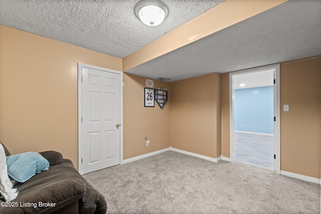 5613 Grandel Blvd, Louisville, KY 40258 - living area with a textured ceiling and carpet floors