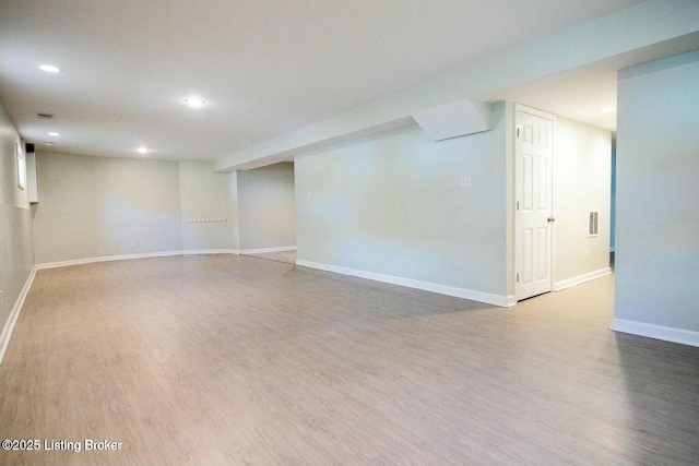 9829 Galene Dr, Jeffersontown, KY 40299 - finished below grade area featuring recessed lighting and wood finished floors