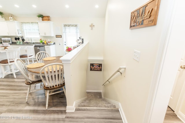 414 Turnberry Ct, Vine Grove, KY 40175 - dining space with recessed lighting and light wood-style flooring