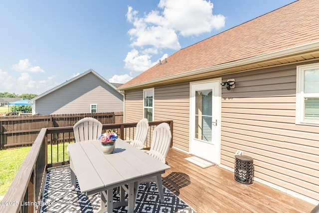 414 Turnberry Ct, Vine Grove, KY 40175 - deck featuring outdoor dining area