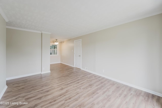 5105 Kilmer Blvd, Louisville, KY 40213 - spare room featuring wood finished floors, a ceiling fan, and crown molding