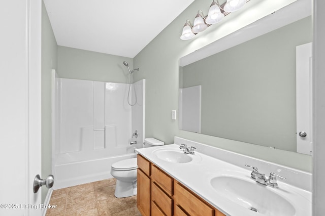 9006 Big Boulder Dr, Louisville, KY 40291 - bathroom with double vanity and bathtub / shower combination