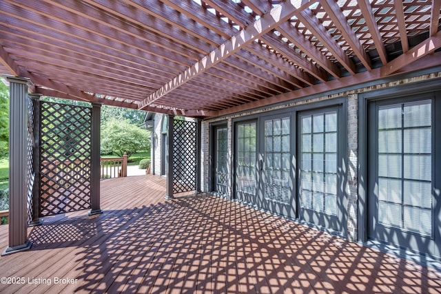 7202 Doe Crest Ct, Prospect, KY 40059 - deck featuring a pergola