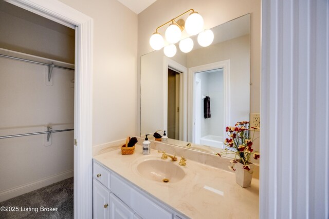 7202 Doe Crest Ct, Prospect, KY 40059 - full bath with vanity and baseboards