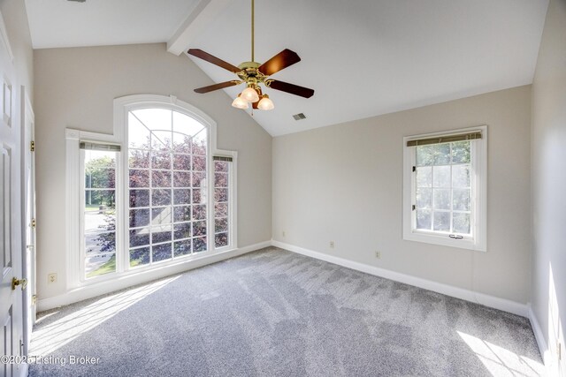 7202 Doe Crest Ct, Prospect, KY 40059 - unfurnished room with carpet flooring and ceiling fan