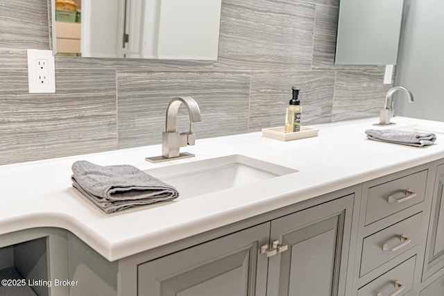 17503 Polo Run Ln, Louisville, KY 40245 - bathroom view of tasteful backsplash and vanity