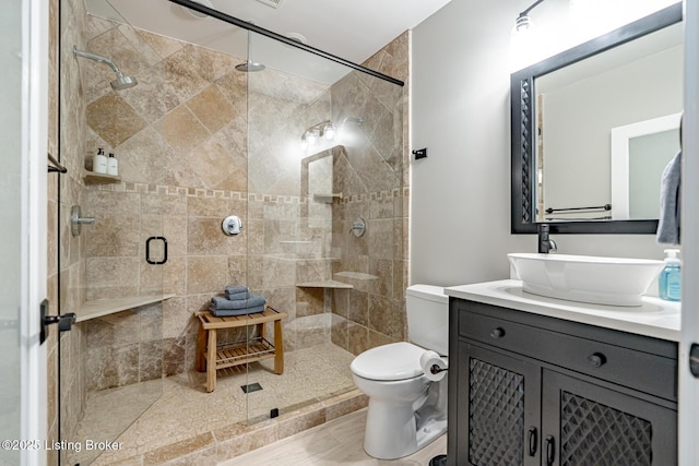17503 Polo Run Ln, Louisville, KY 40245 - bathroom featuring vanity and a shower stall