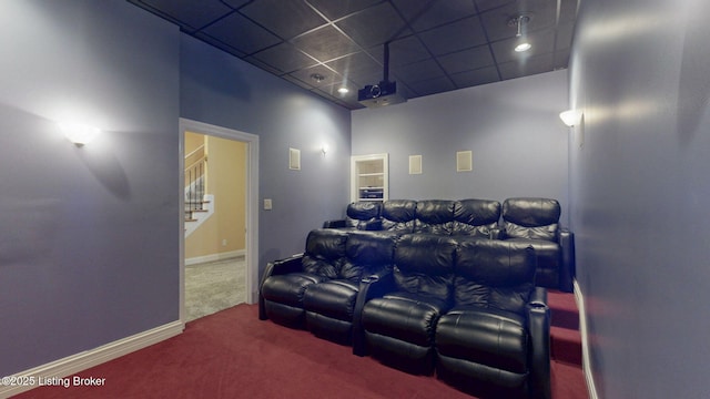 5407 Merribrook Ln, Prospect, KY 40059 - cinema featuring carpet and a paneled ceiling