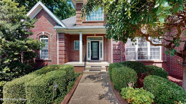 5407 Merribrook Ln, Prospect, KY 40059 - view of exterior entry featuring brick siding