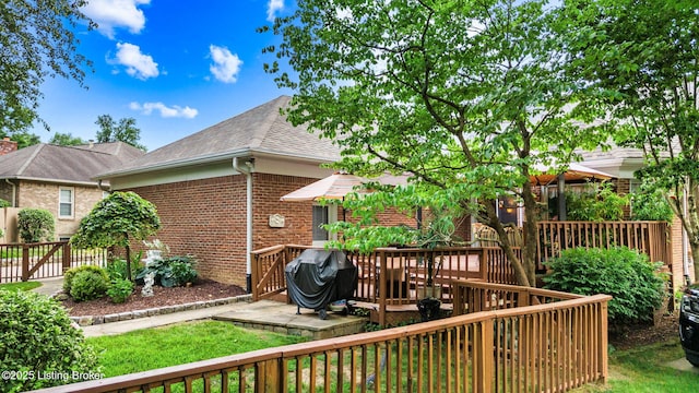 509 Oak Branch Rd, Louisville, KY 40245 - deck featuring a grill