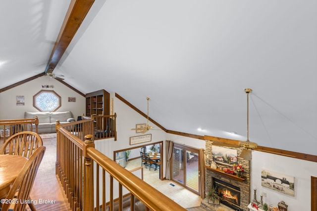 509 Oak Branch Rd, Louisville, KY 40245 - corridor featuring an upstairs landing