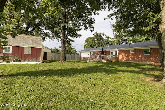 469 Ardmore Ln, Shelbyville, KY 40065 - view of yard featuring a deck