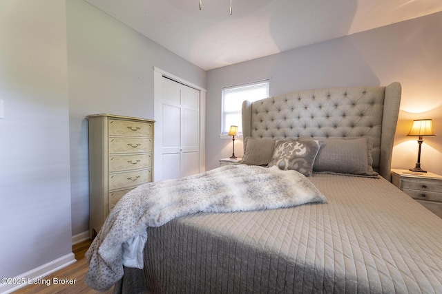 469 Ardmore Ln, Shelbyville, KY 40065 - bedroom with wood finished floors and a closet
