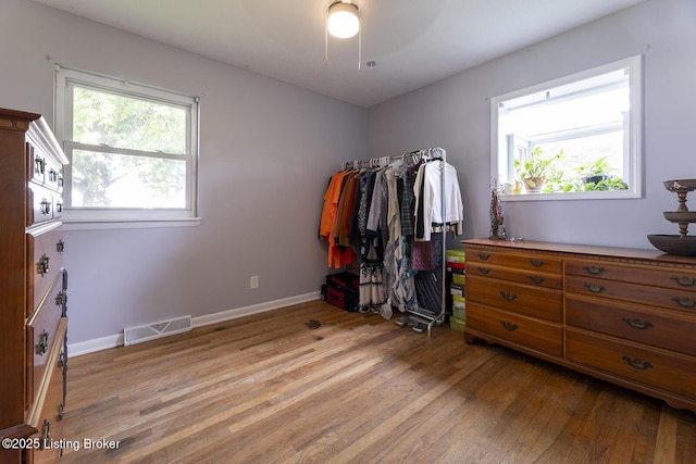 469 Ardmore Ln, Shelbyville, KY 40065 - spacious closet featuring light wood-type flooring and ceiling fan