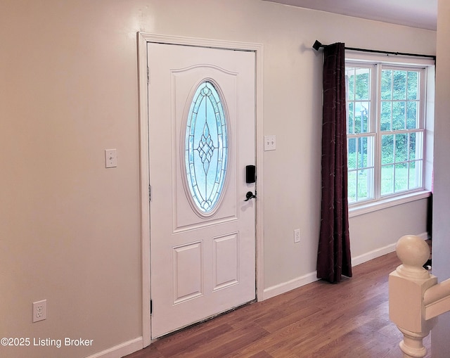 1707 N Stillwell Rd, Boston, KY 40107 - foyer with baseboards and wood finished floors