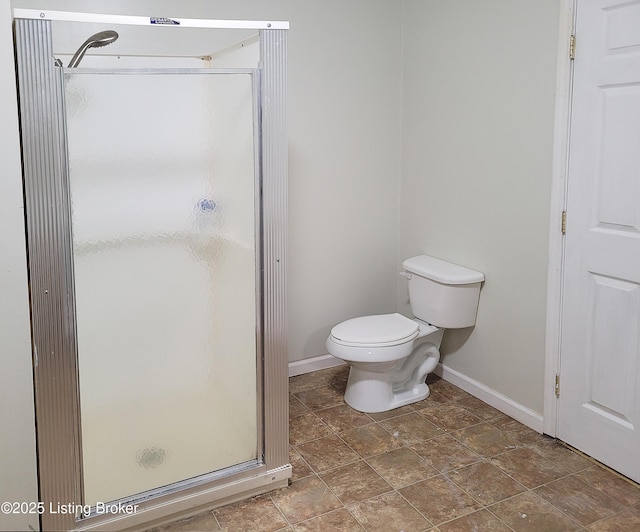 1707 N Stillwell Rd, Boston, KY 40107 - bathroom with a stall shower and stone finish floors