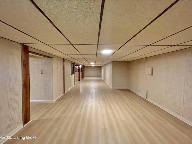 2804 Creekside Dr, Louisville, KY 40241 - finished below grade area featuring wood finished floors and a paneled ceiling