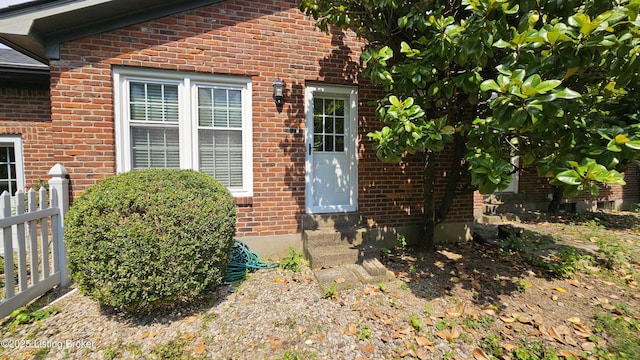 2804 Creekside Dr, Louisville, KY 40241 - doorway to property with brick siding