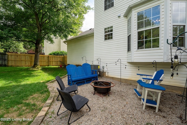 1403 Cadence Ct, Louisville, KY 40222 - view of patio featuring an outdoor fire pit