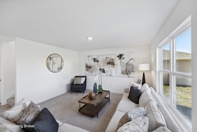 1520 Robin Rd, Shelbyville, KY 40065 - living room featuring carpet floors and baseboards