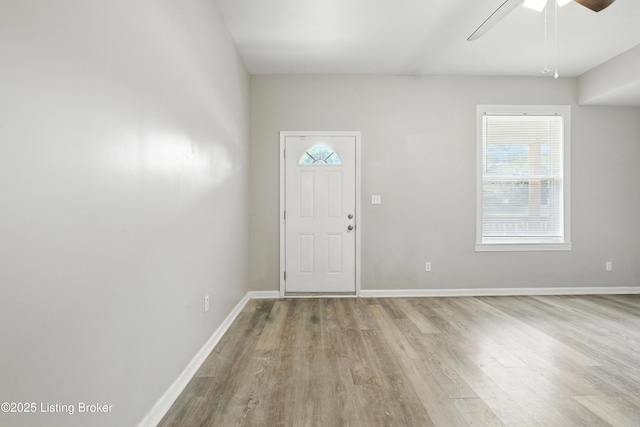 940 Dixie Hwy, Louisville, KY 40210 - entryway with light wood-style floors, healthy amount of natural light, and a ceiling fan