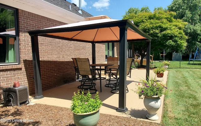 4318 Juniper Forest Pl, Louisville, KY 40245 - view of patio / terrace with a gazebo and outdoor dining area