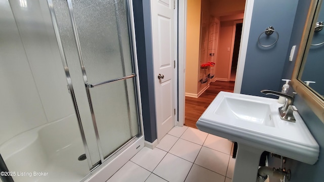 4318 Juniper Forest Pl, Louisville, KY 40245 - full bathroom featuring a shower stall and tile patterned floors