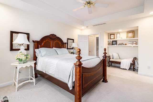 15018 Forest Oaks Dr, Louisville, KY 40245 - bedroom with light carpet, recessed lighting, and ceiling fan