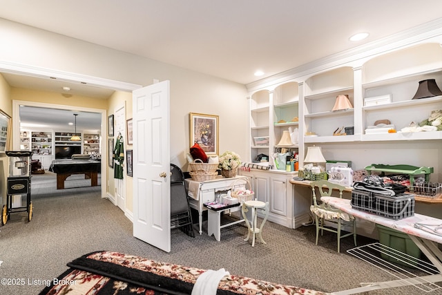 15018 Forest Oaks Dr, Louisville, KY 40245 - office space with carpet and recessed lighting