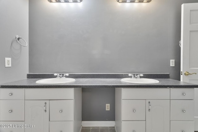 236 Running Creek Dr, Shepherdsville, KY 40165 - bathroom featuring double vanity and tile patterned flooring