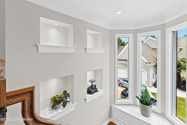 3111 Ridgemoor Ct, Prospect, KY 40059 - detailed view of crown molding and recessed lighting